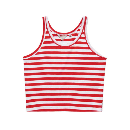 Superdry Γυναικεία αμάνικη μπλούζα Organic Cotton Vintage Ribbed Crop Vest Top